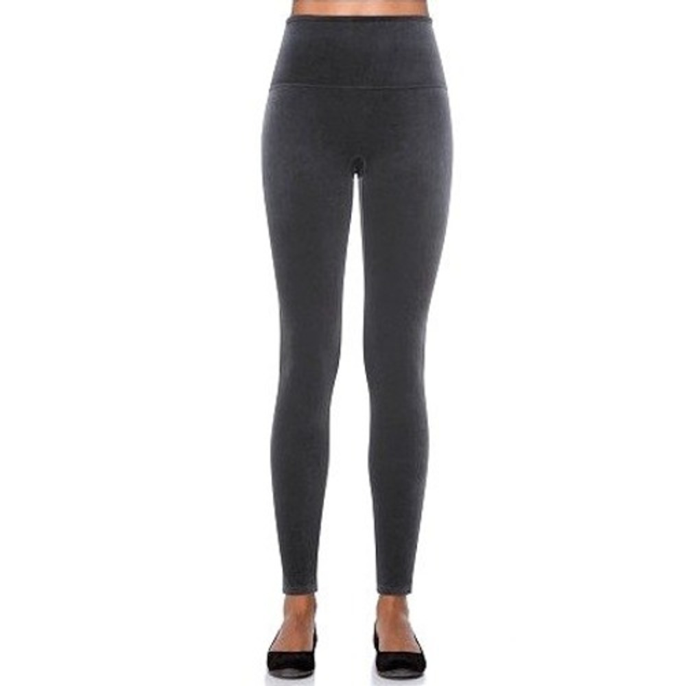 Spanx Women's Ready-To-Wow! Velvet Leggings Gray Size XL Style 2070 EUC